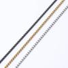 2mm Stainless Steel Box Chain Necklace For  Making Gold Sliver Black Color Steel Choker