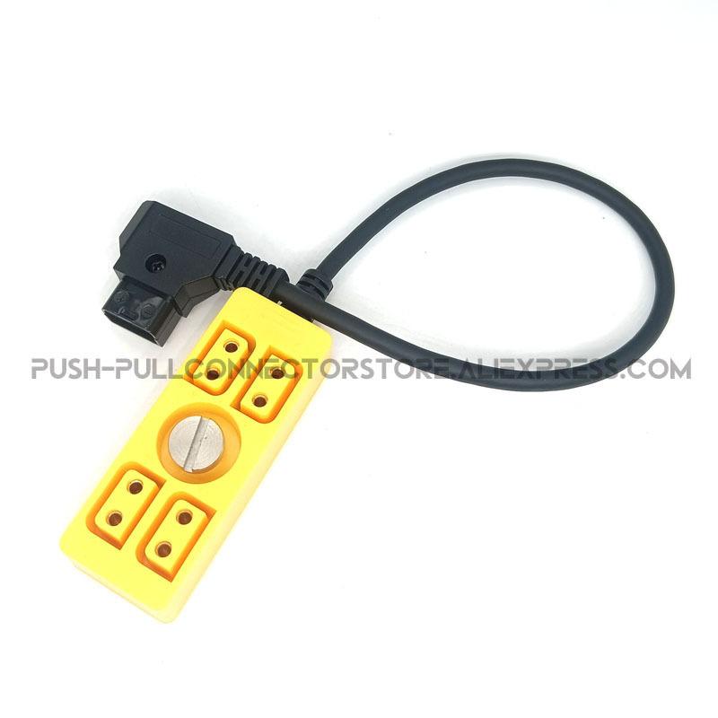 Soft Flexible Cable 1/4screw D-TAP to 4D-tap Female Camera power Distributor dtap splitter For TITLA