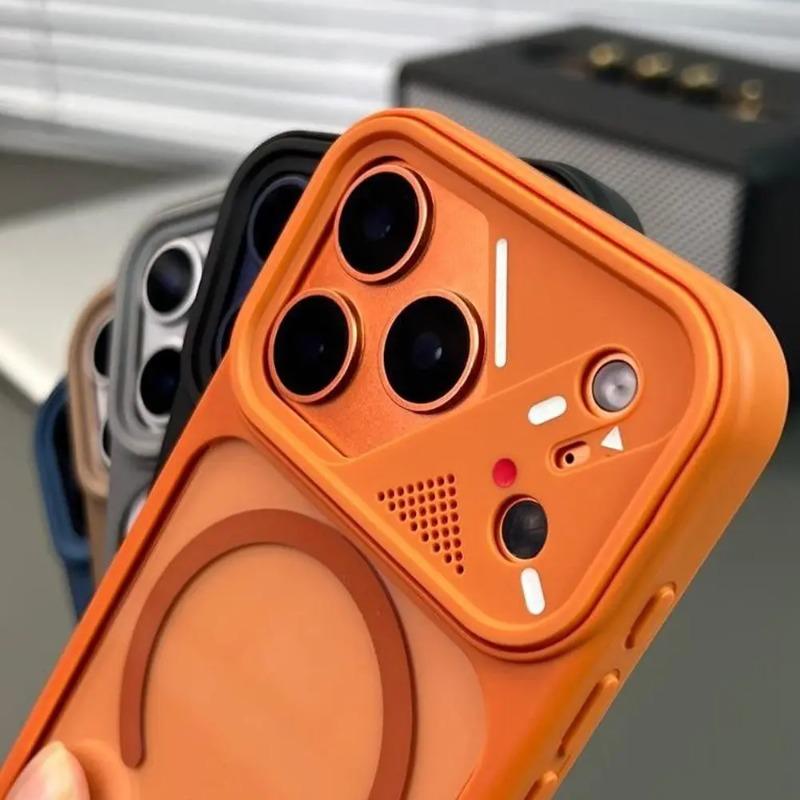 Luxury Soft Frame For Magsafe Clear Acrylic Case For iPhone 17 Pro Max Air 16 Funda 15 14 13 12 Pro Max 11 Shockproof Hard Cover