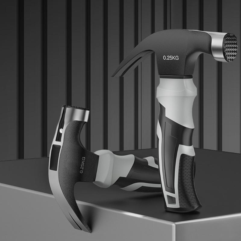 Multifunctional Heavy Duty Claw Hammer Straight Claw Hammer with Shock Absorbing Handle Heavy Duty Hammer Hand Tool