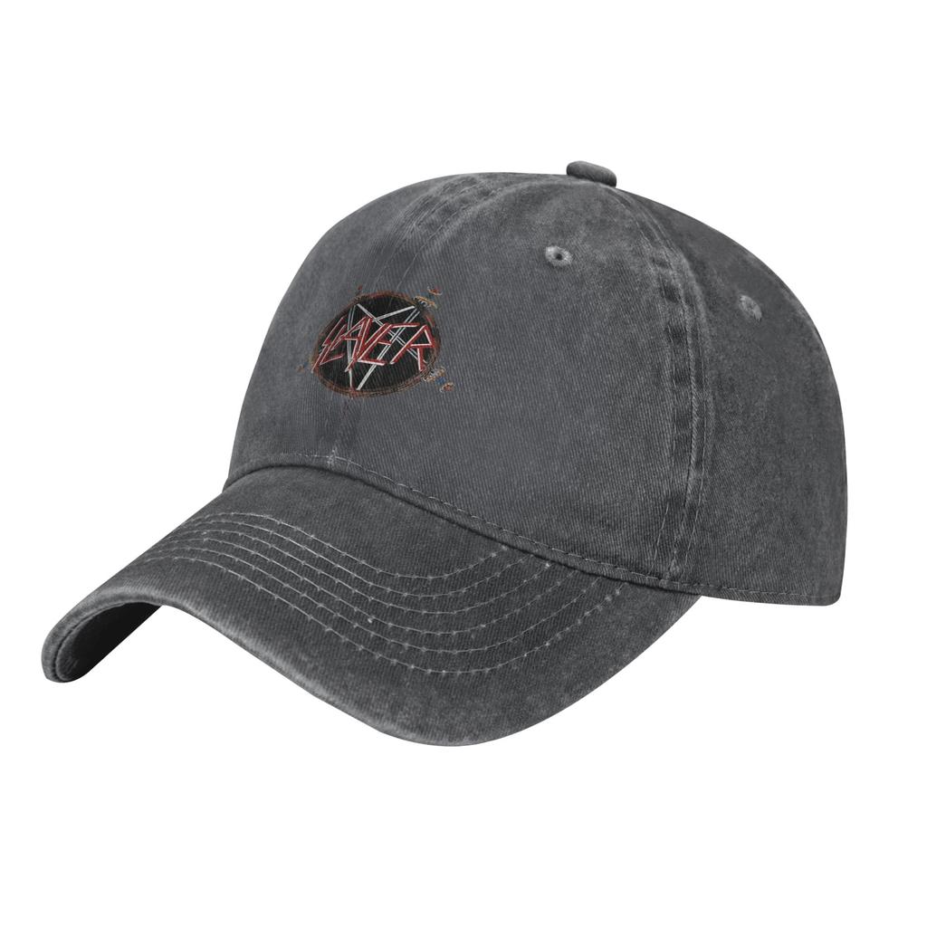 Slayers Logo Denim Fabric Baseball Caps Snapback Baseball Hats Breathable Casquette Outdoor for Men's And Women's