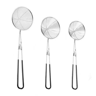 6cm 8cm 10cm Pearl Colander Stainless Steel Pearl Spoon Filter New Tapioca Scoop  Kitchen Utensil