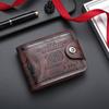 Dollar Bill Embossed PU Leather Wallet Multiple Card Slots Snap Button Closure Waterproof Blocking Travel Business Gift