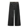 Spring New Women's Clothing Nautica Style Versatile Pocket Decoration High Waist Wide Leg Long Denim 8307049