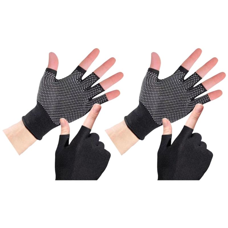 

2Pair Outdoor Sports Exercise Half Finger Gloves Summer Thin Breathable Gloves Breathable Bike Bicycles Gloves Enduring чёрный