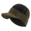 1PC Fur-Lined Warm Winter Stylish Beanie Hat with Wool Brim for Men and Women
