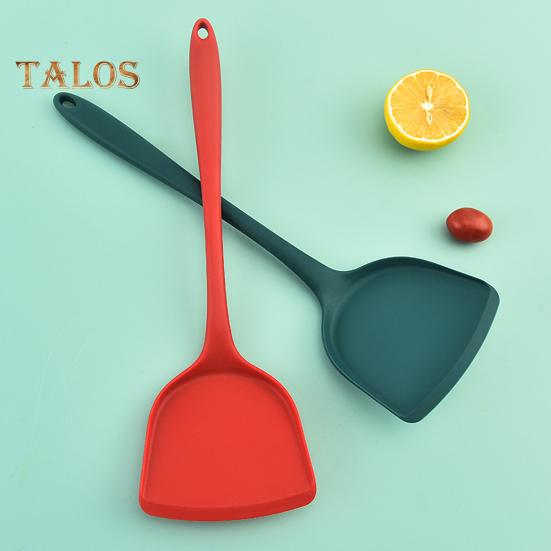 Silicone Spatula Wide Cookware Hanging Hole Design Practical Silicone Chinese Spatula Kitchenware Cooking Utensils
