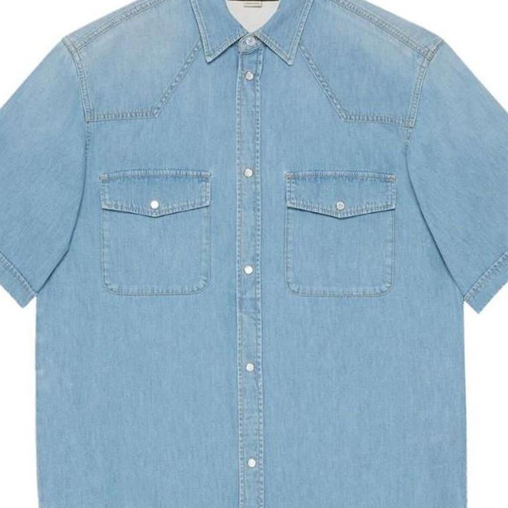 GUCCI Short Sleeve Denim Shirt 729938-XDCC2-4447