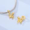 Original 925 Sterling Silver Charm Bead Gold Flying Unicorn Pendant Fit Original Bracelet For Women DIY Accessories Jewelry Gift