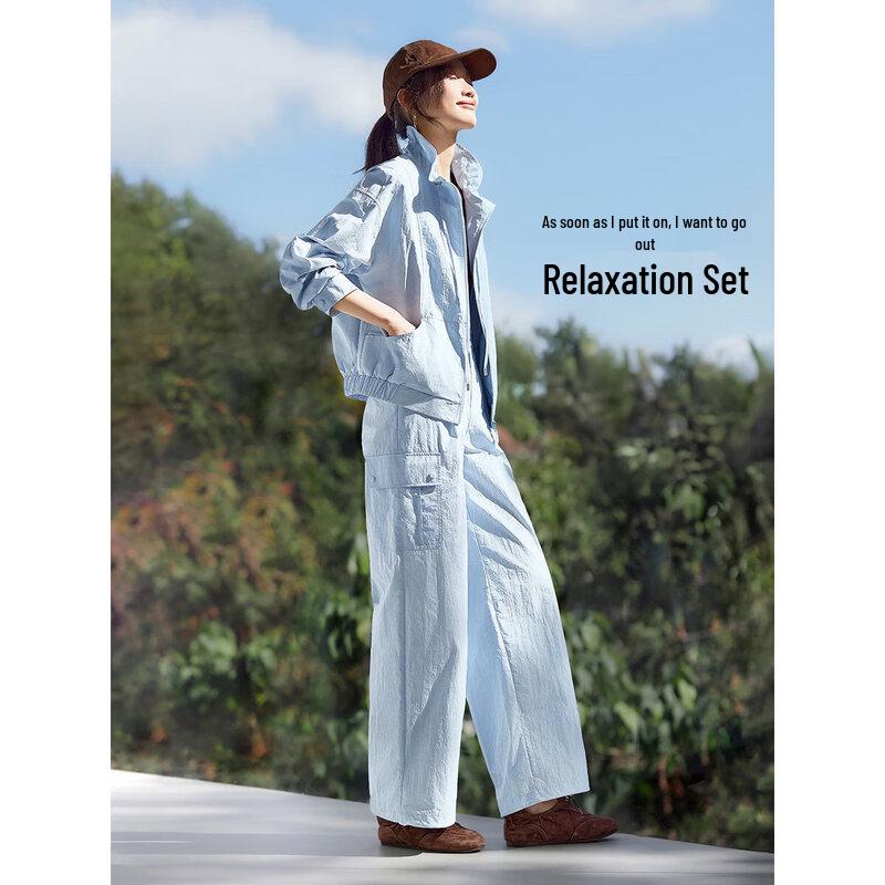 Women's Sun-Protective Breathable Two-Piece Outdoor Set