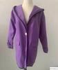 Women's European Size Color Block Woolen Hooded Coat - Autumn/Winter Fashion