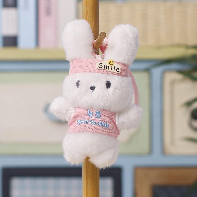 Plush Bunny Keychain With Soft Pp Cotton Filling For Kids And Teens