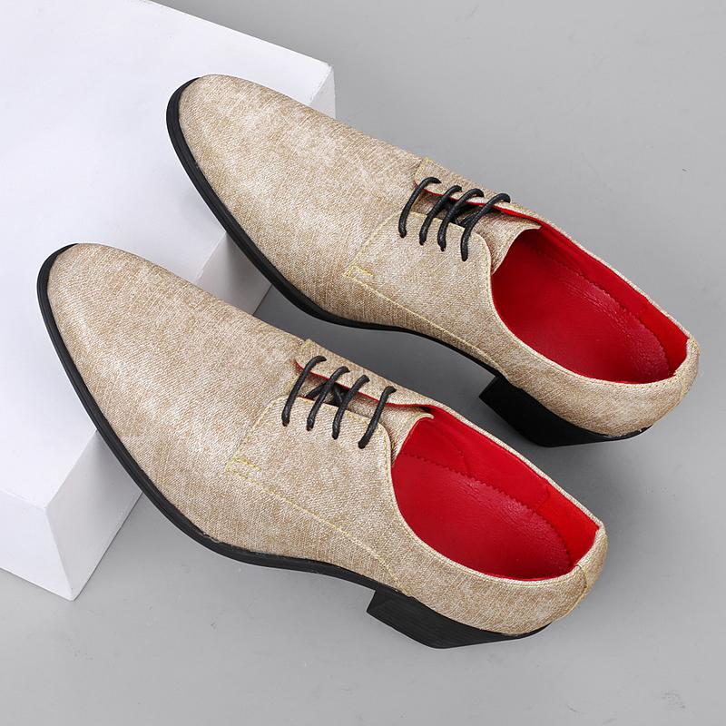 Men High Heels Silver Derby Purple Wedding Dress Dance Business White Elevator Shoes Height Increase Gold Tuxedo Shoes Plus Size