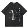 Vinland Saga Anime Vintage Washed Tshirt Graphic Print Hip Hop Streetwear Loose Yk Summer Short Sleeve Harajuku  Cotton Top