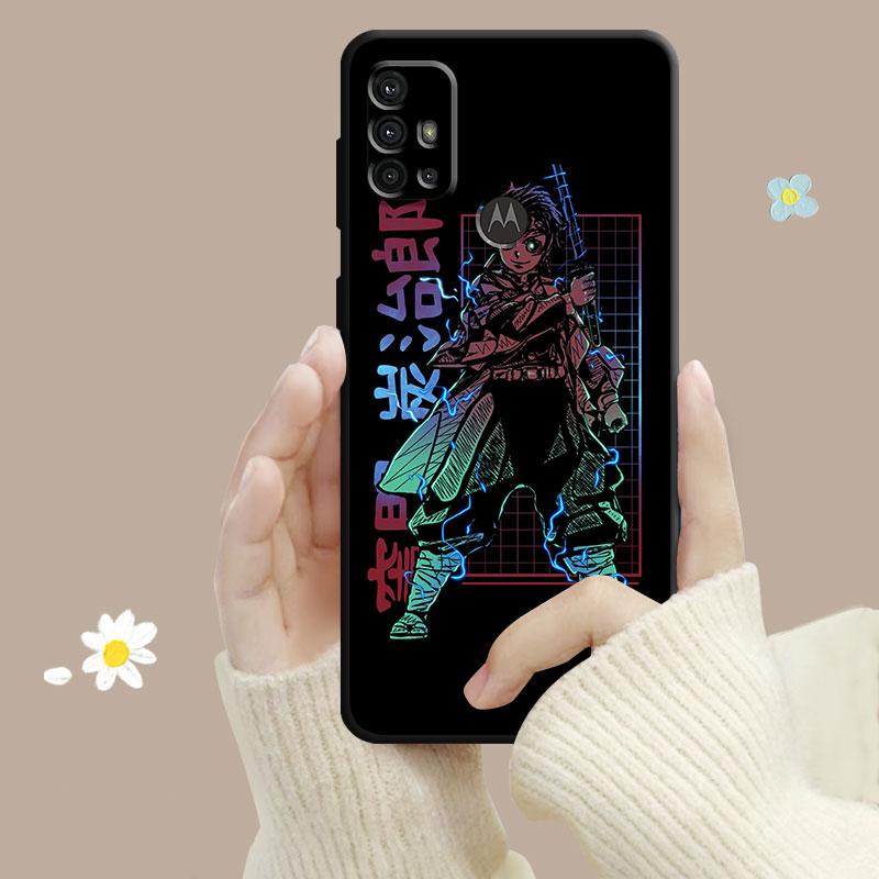 Husă pentru Motorola G200 G60 G50 G31 G30 G22 G9 G8 Power Lite Plus Edge 20lite 30 One Fusion Demon Slayer Nezuko Tanjirou Eye