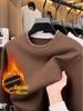Men's Velvet Thickened Knit Sweater: Warm Autumn/Winter Round Neck Pullover