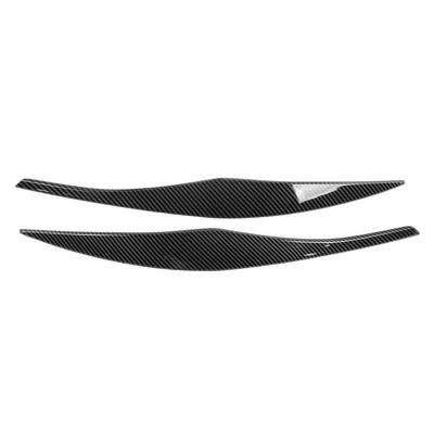 2PCs Front Headlight Eyebrow Cover Car Exterior Trim Replacement for 3 Series E90 E91 Sedan Touring