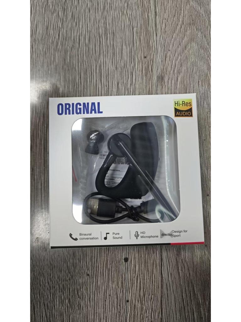 V8 Bluetooth Earbuds: Upgraded Wireless Clip-on Stereo Ear Hook for Android & Apple