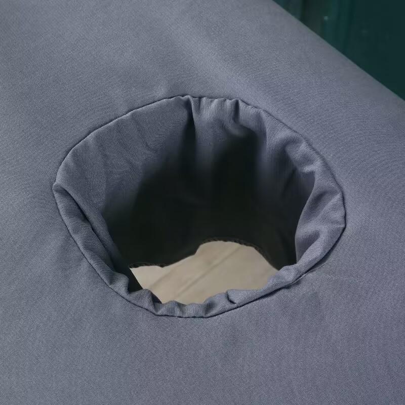 New Solid Color New Striped Massage Table Bed Fitted Sheet Elastic Full Cover Rubber Band Massage SPA Bed Cover With Face Hole