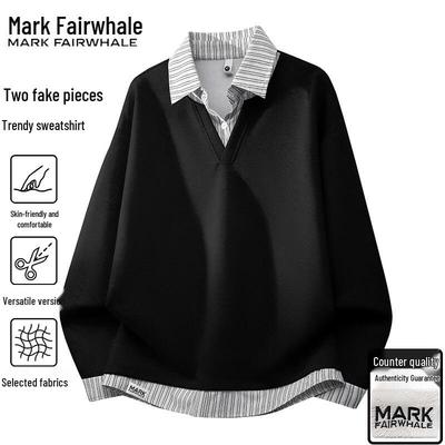 Mark Huafei Herren Freizeit Langarm T-Shirt