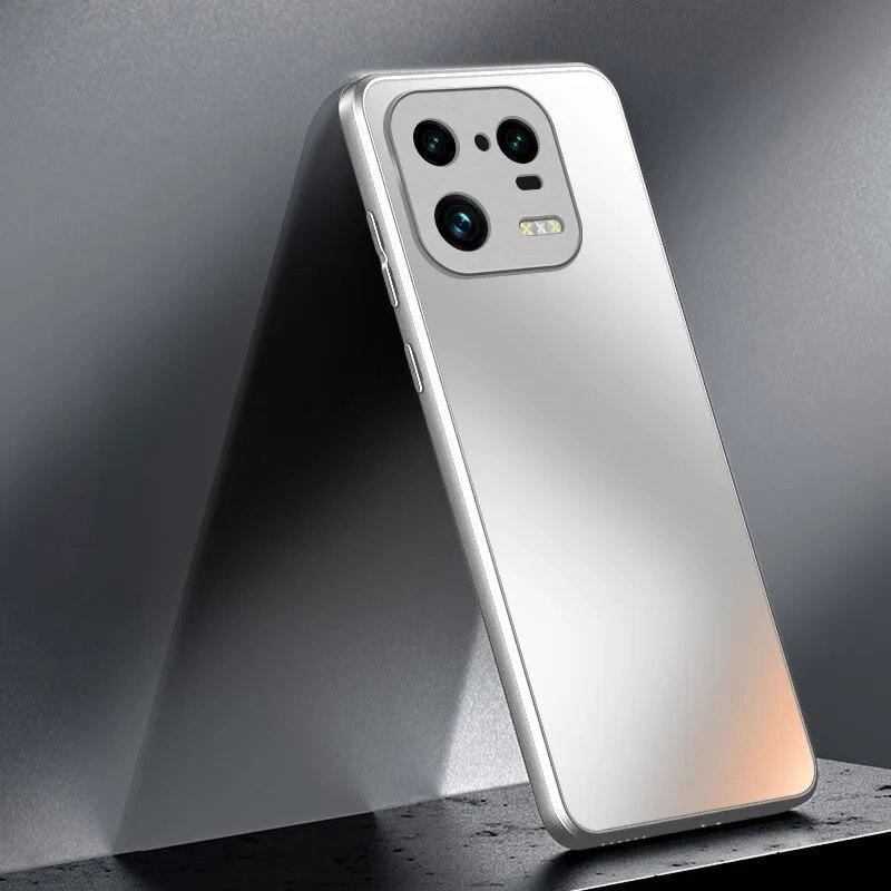 AG Silicon Matte Glass Case for Xiaomi Mi 14 13 13T 12 12x 12T 11 Ultra 10 Poco F3 F4 F5 Pro Frosted Camera Lens Shockproof Protective Case