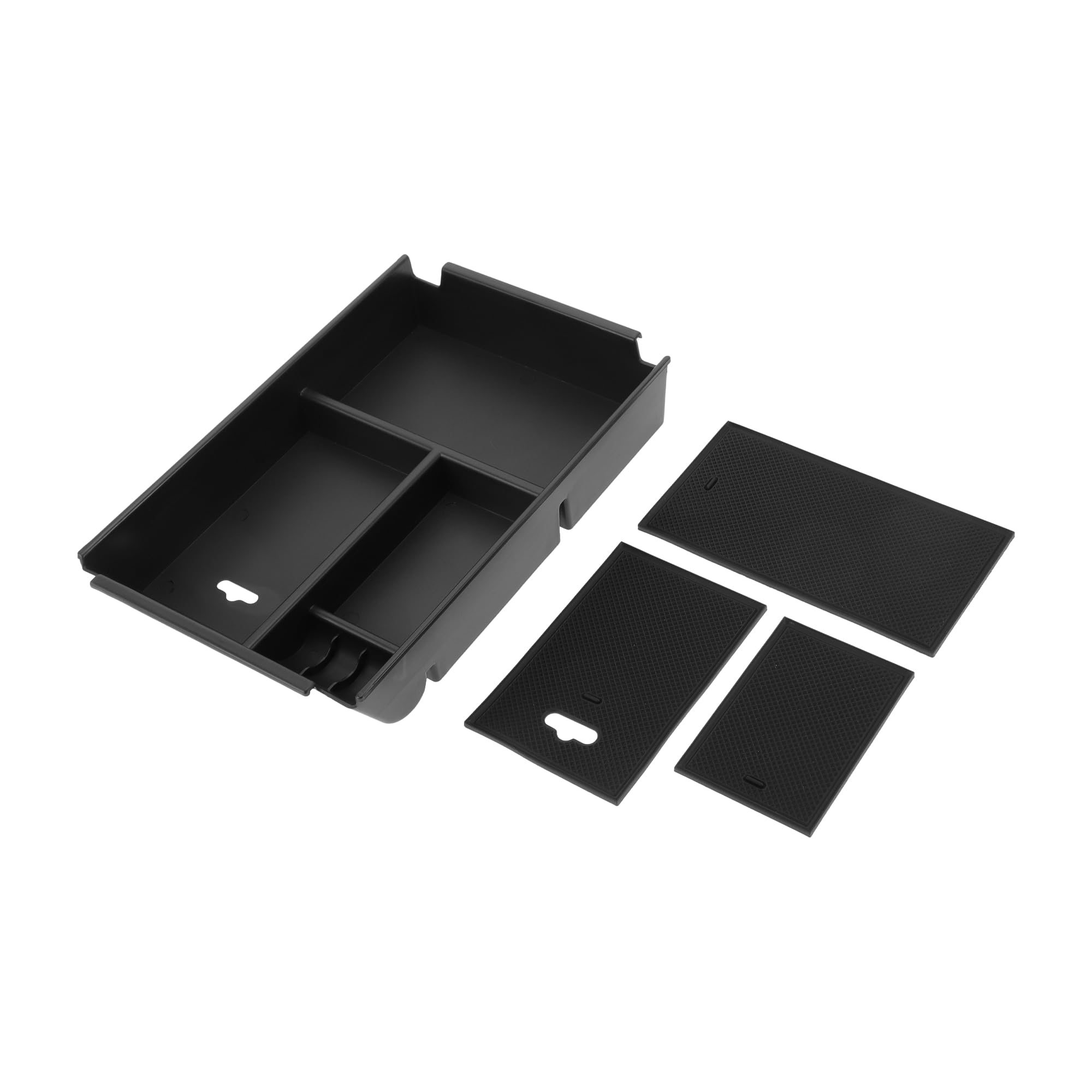 

REPAIROCK Center Console Armrest Organizer Tray for Ford Armrest Insert Tray Storage ABS Black F-150 2011-2014, Box, чёрный