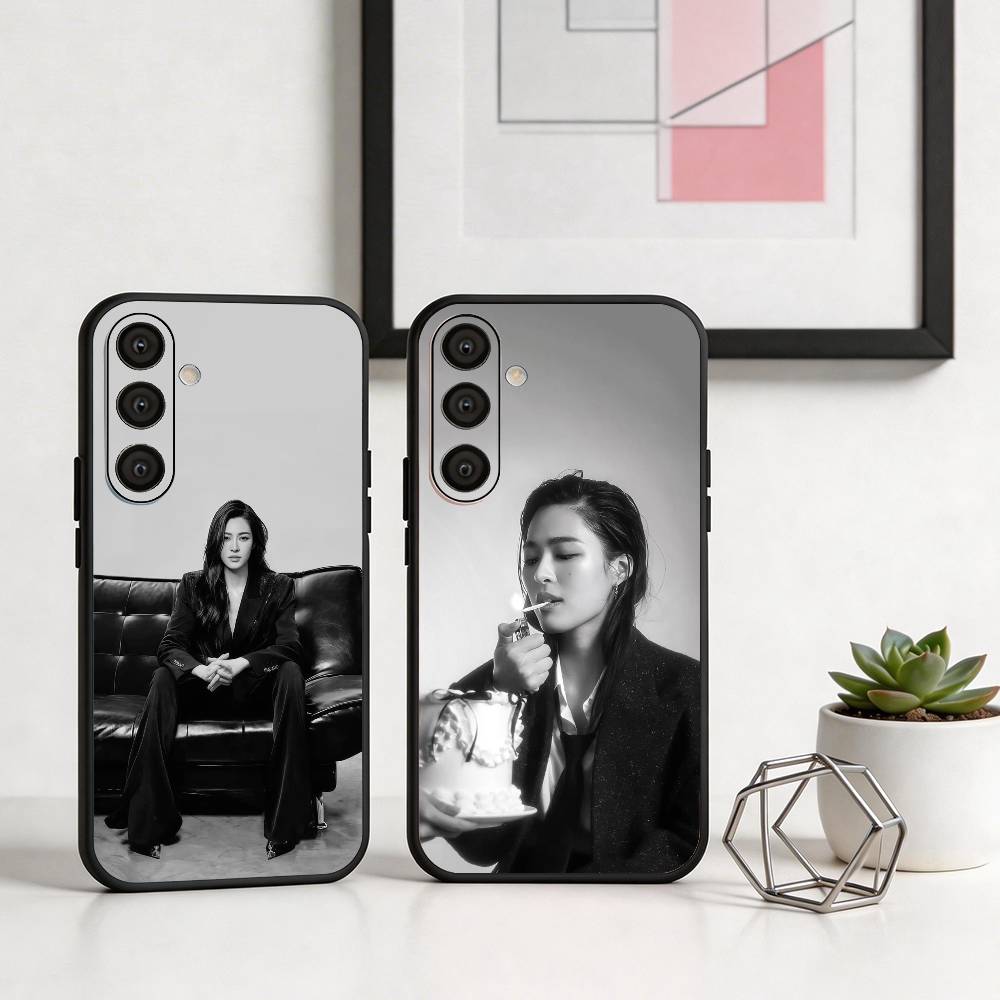 Actress L-Lingling Kwong Phone Case For Samsung A73,72,71,A52,51,40,41,A22,A32,31,A13, Soft Black Shell