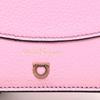 [Pre-Owned] Gancini Pink Leather Wallet With Gold Hardware - Excellent #1ER55RH
