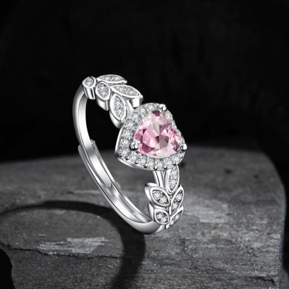 New 925 Silver Ring Heart 5A Zircon for Women Wedding Jewelry Engagement Charm Party Fashion Gift Top Quality Ring