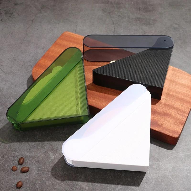 Large-capacity ABS Hand-brewed Coffee Filter Holder Dust-proof Storage Box with Lid Filter Paper Storage Box Coffee Tools
