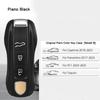 For Porsche Cayenne Mancan Panamera 911 718 Boxster Cayman Taycan 2010-2024 Car Key Paint Case Bordeaux Red Shell Replacement