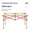 Outdoor Foldable Aluminum Table and Chair Set - Portable Picnic and Camping Roll-Up Table