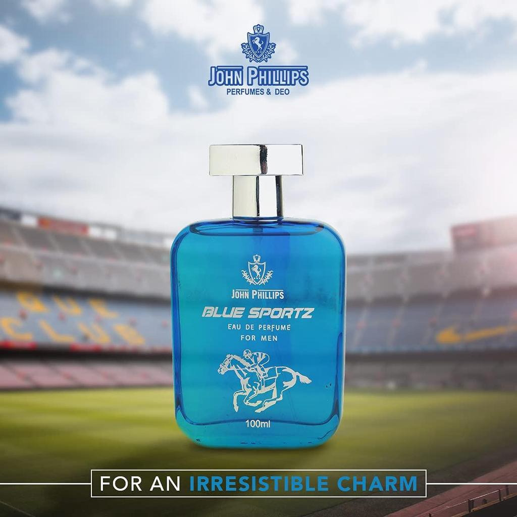 Blue Sportz Gym & Sporty Wear Eau De French Perfume For Men - 100 Ml