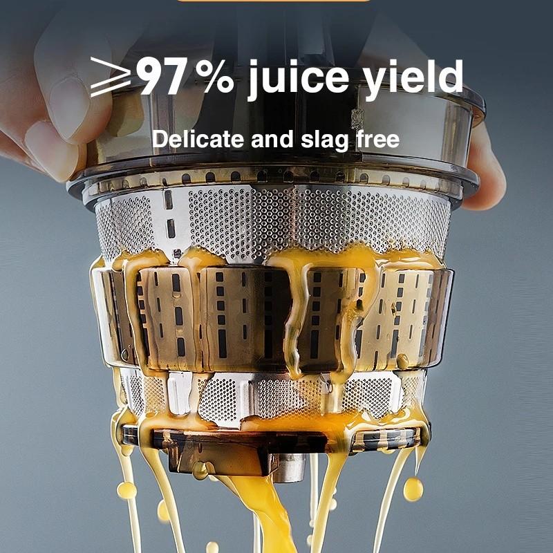 150W Przenośny Wielofunkcyjny Mikser do Owoców Domowy Blender do Soku Duży Kaliber Wolnoobrotowa Wyciskarka