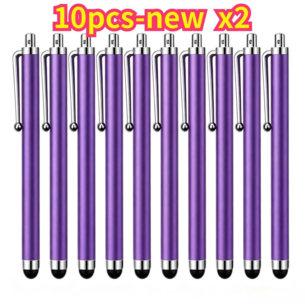 1/10/20PCSpack of Universal Metal Capacitive Pens Random Colored Touch Pens Mobile Phone Tablet and IPad Touchscreen Styluses 6