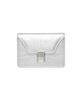 Lemasque Modic Buckle 3-Fold Accordion Business Card Holder Silver