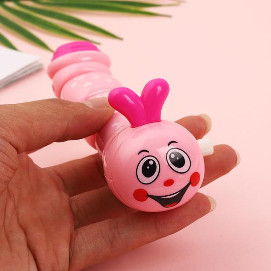 Wind-up Caterpillar Toy Cartoon Caterpillar Crawling Toy Toddlers Boys Girls Educational Interactive Spring Clockwork Animal Toy