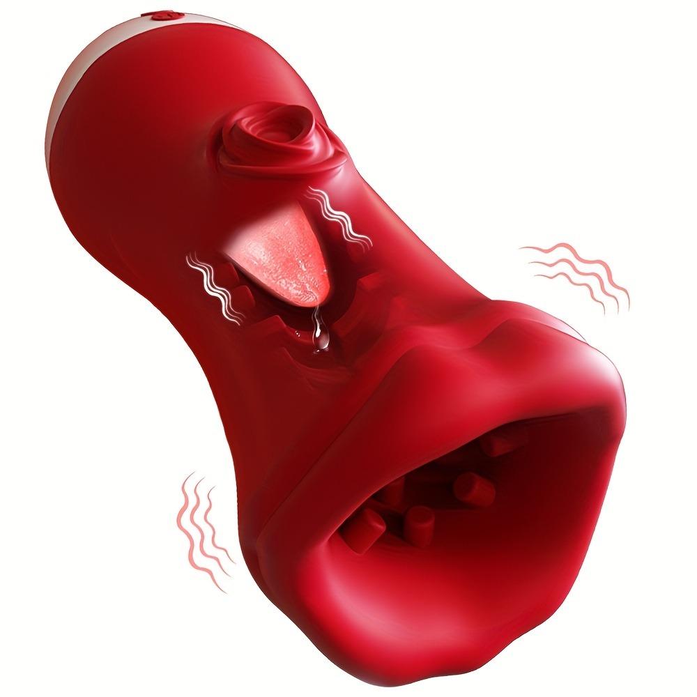 Automatic Masturbator Deep Throat Sucking Male Penis Training Glans Stimulator Exerciser Masturbation Oral Sex Toys for Men 18