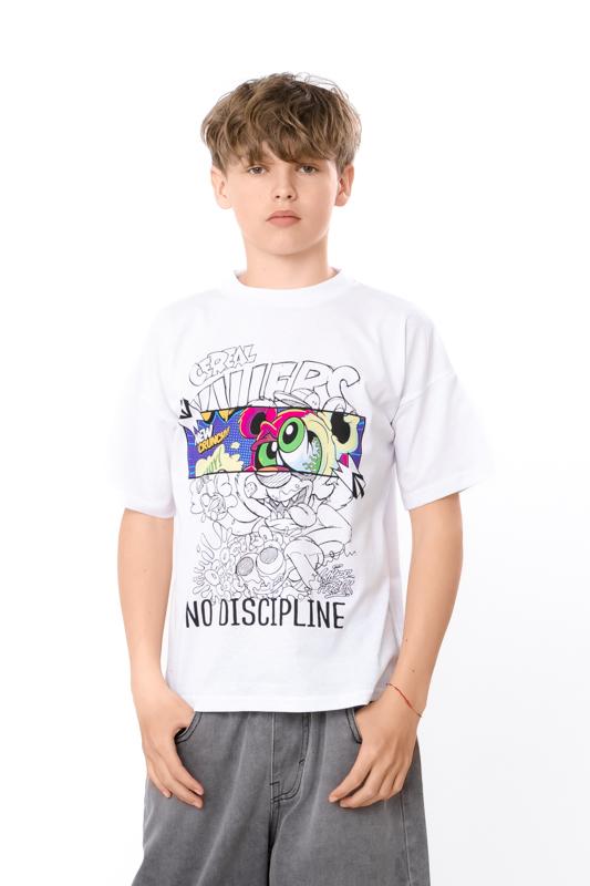 Boy's T-Shirt with Prints - Stylish and Comfortable Summer 6414-001-33-1-4 HC
