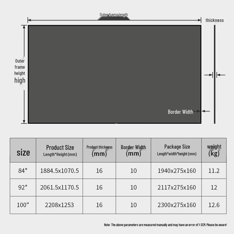 IN&VI R1 Fresnel ALR Fixed Frame Projector Screen