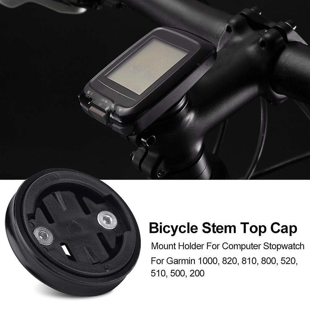 Qukaim Cap Computer Bracket Bicycle Stem Top Cap Mount Holder for Computer Stopwatch (for Garmin)