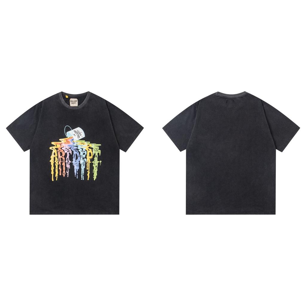 26SS Foreign Trade Gallery Dept T-Shirt Collection Gallery Casual Short Sleeve Men's and Women's Same Style Factory Spot Straight Hair