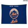 New York Mets Wandteppich Ästhetischer Wandbehang Bedruckter Stoffdecke Dekorative Wandteppiche für Schlafzimmer Wohnzimmer Heimdekoration