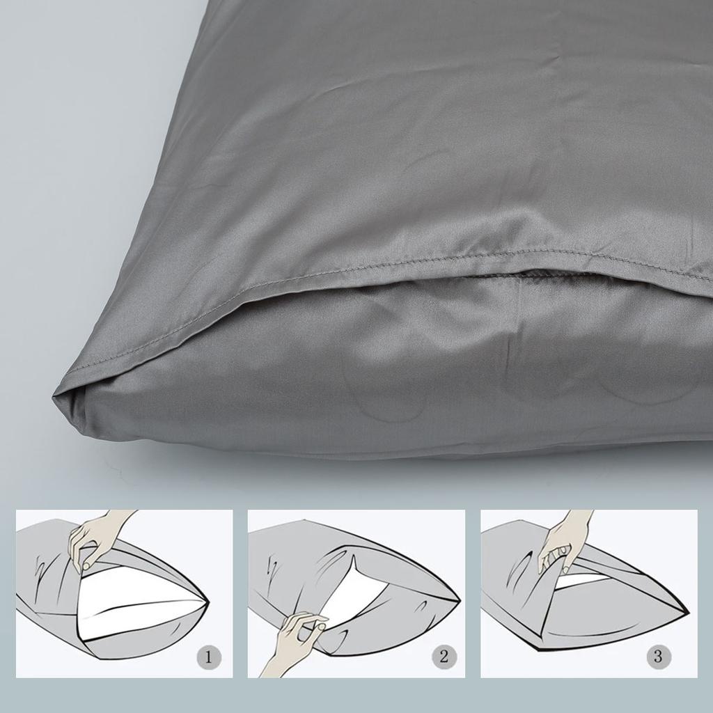 Satin Pillowcase for Hair and Skin Silky & Soft Pillow Covers Similar to Silk Pillow Cases Pillow Cases Standard Size 30x20Inch