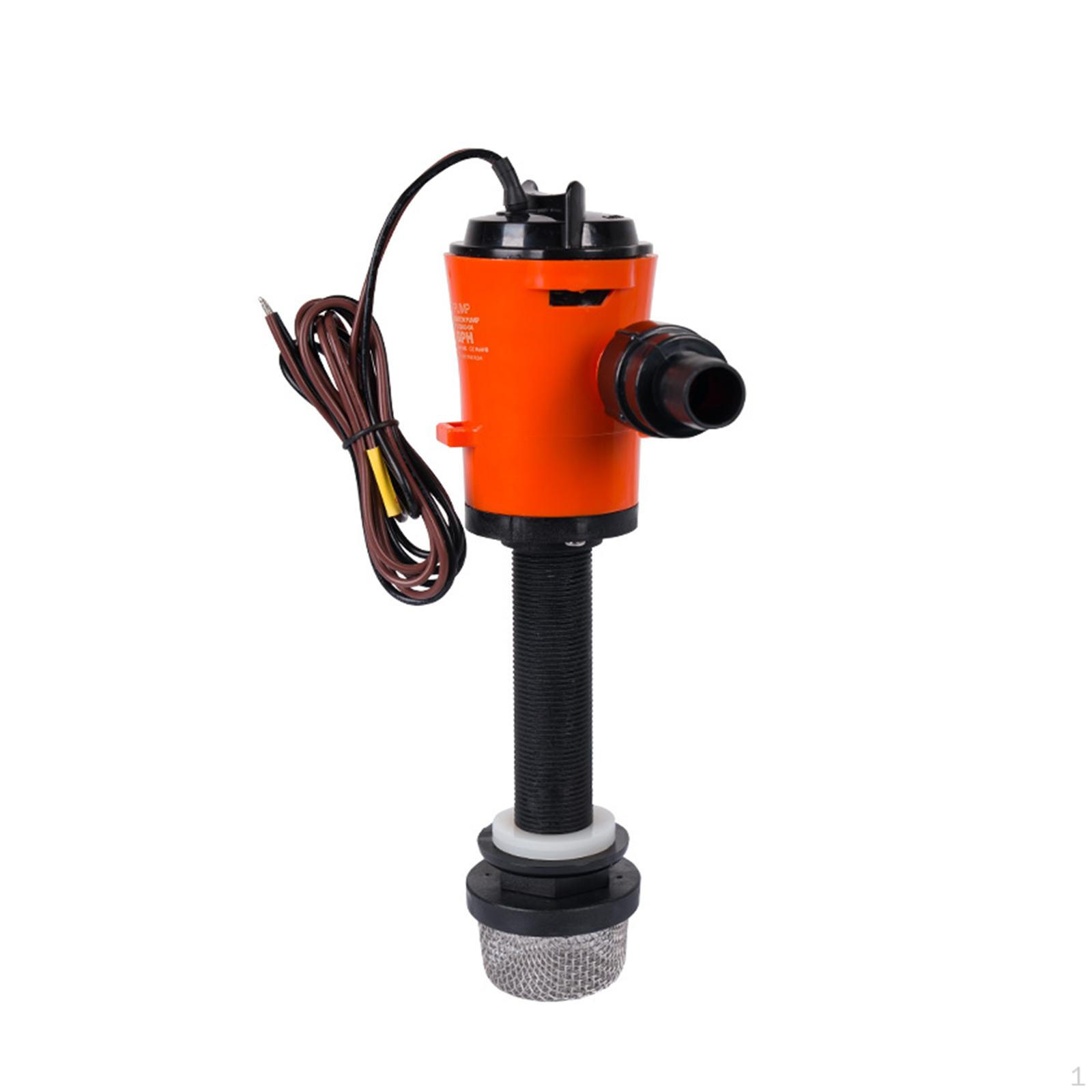 

Aerator Livewell Pump 24V 800GPH Accessories, Replacement, Submersible Easy Installation Boat Bilge