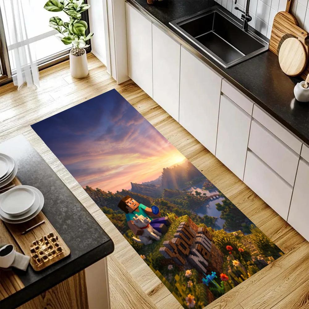Minecraft Customize Your Name Kitchen Rug Runner Rug Laundry Mat Hallway Entryway The Best Gift Choice