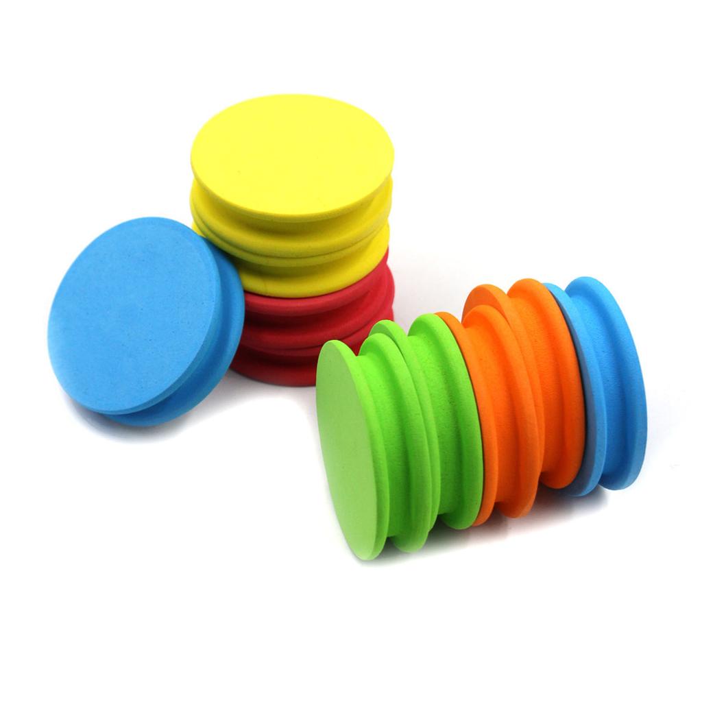 10PCS EVA Foam Fishing Winding Board Round Fishing Line Main Coil Plate Fishing Line Wire Tool