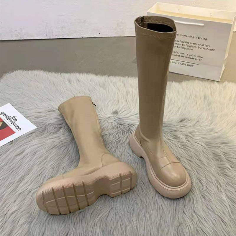 

Женские тонкие сапоги MAITA из мягкой кожи, осень 2022, новые сапоги до бедра, тонкие рыцарские сапоги, одинарные ботинки 37 дубильная кора