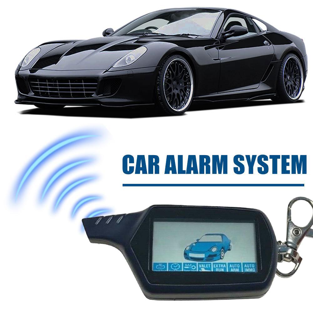 LCD Remote Control Key Vehicle Security Two Way Car Alarm System For Twage StarLine B9 For Russian Vehicle V8N0