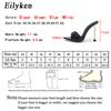 Fashion Eilyken Summer Slippers Design Strange Women Mule Thin Heels Sandals Flip Flops Pointed Toe Slides Party Shoes